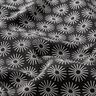Jersey de algodão flores de brilho – preto,  thumbnail number 2