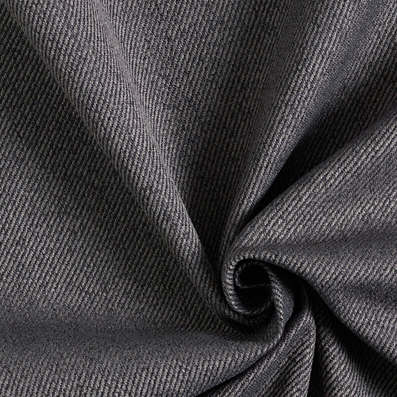 Tecido para estofos Aparência de sarja – cinzento escuro,  image number 1