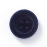 Botão de veludo, 4 furos – azul-marinho,  thumbnail number 1