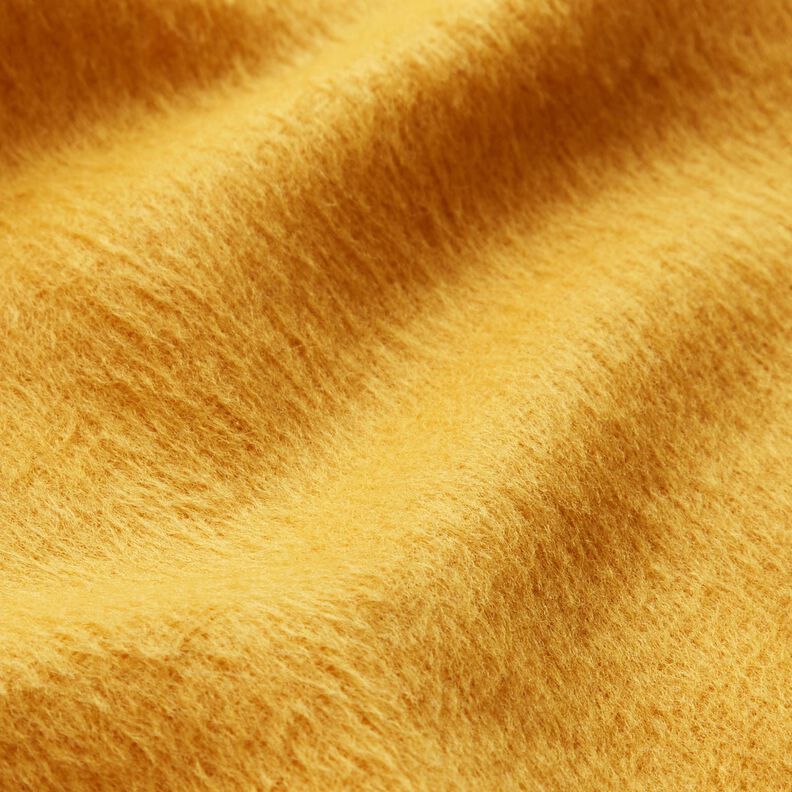 Tecido para sobretudos rugoso – amarelo-caril,  image number 2