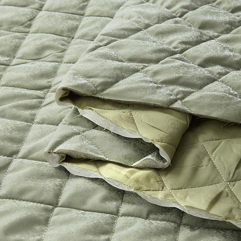 Tecido acolchoado Losangos – verde amarelado,  image number 5