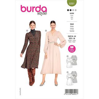 Sukienka, Burda 6091 | 34-44, 