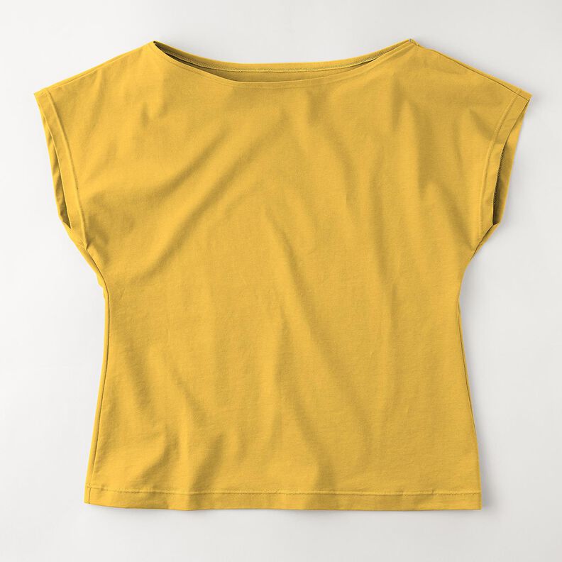 Jersey de verão Viscose Médio – amarelo-caril,  image number 8
