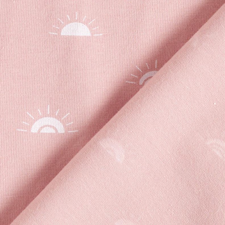 Jersey de algodão Pôr do sol – rosa-velho claro,  image number 4