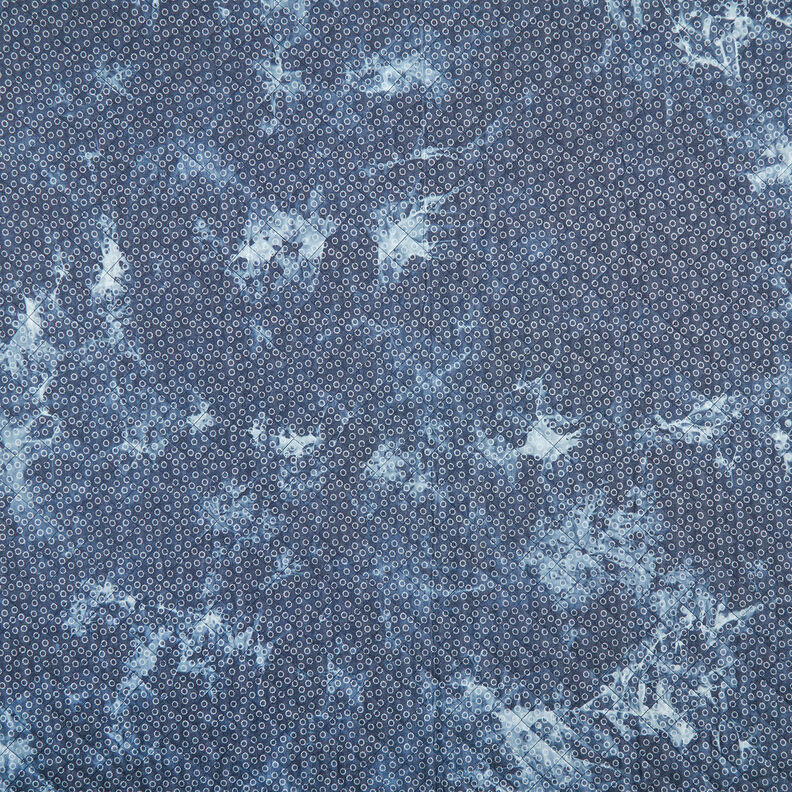 Tecido acolchoado Chambray Flor Batique – azul ganga,  image number 1