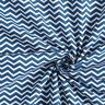 Tecido de algodão Cretone Ziguezague – azul-marinho/branco,  thumbnail number 4