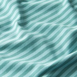 Jersey de algodão Riscas estreitas – menta/azul claro, 