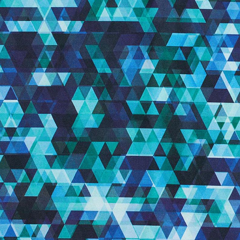 Softshell Triângulos coloridos Impressão Digital – azul-noite/turquesa,  image number 6