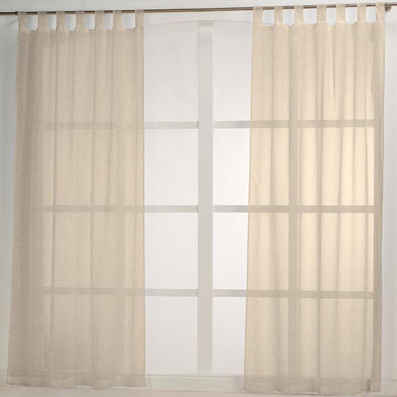 Tecido para decoração Voile Lurex – natural/dourado,  image number 6