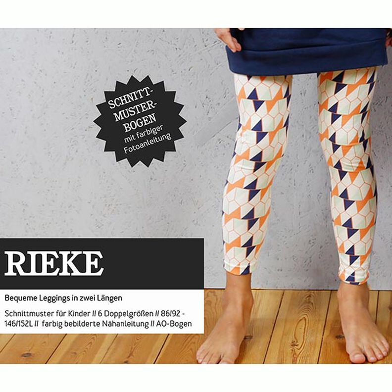 RIEKE - Leggings de menina, Studio Schnittreif  | 86 - 152,  image number 1