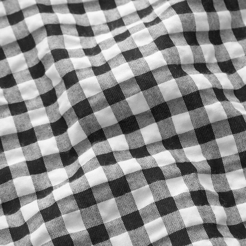 Anarruga Xadrez Vichy grande – branco/preto,  image number 2