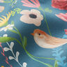 Tecido para exteriores Lona lona Pássaros e flores – azul aço,  thumbnail number 2