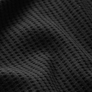Jersey favos de algodão lisa – preto, 