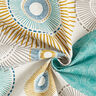Tecido para decoração Meio linho Panamá Círculos – azul,  thumbnail number 3