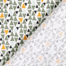 Tecido de algodão Cretone Mini triângulos – verde amarelado/branco,  thumbnail number 4