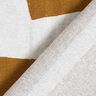 Tecido para decoração Meio linho Panamá Formas abstratas – mostarda/natural,  thumbnail number 4