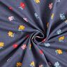 Jersey de algodão Florzinhas – azul-marinho,  thumbnail number 4