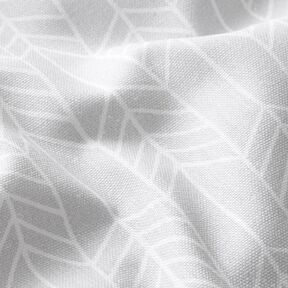 Tecido para decoração Meio linho Panamá Padrão de setas – cinzento claro | Retalho 70cm, 