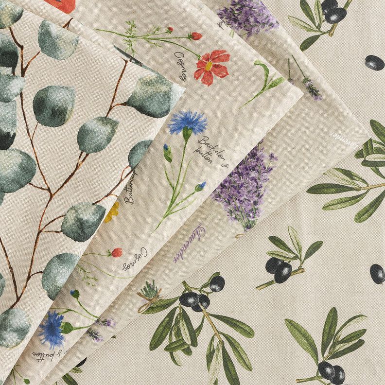 Algodão revestido Buquê de lavanda – natural/lavanda,  image number 6