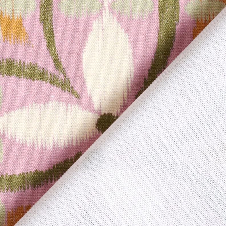 Tecido para decoração Lona Look bordado grande – púrpura média/bege claro,  image number 4