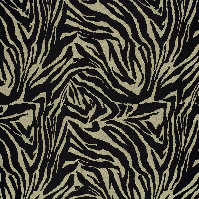 Jersey de viscose Estampado zebra – caqui-claro/preto,  image number 1