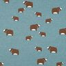 Jersey de algodão Ursos | Poppy Fabrics – cinza claro/castanho,  thumbnail number 1