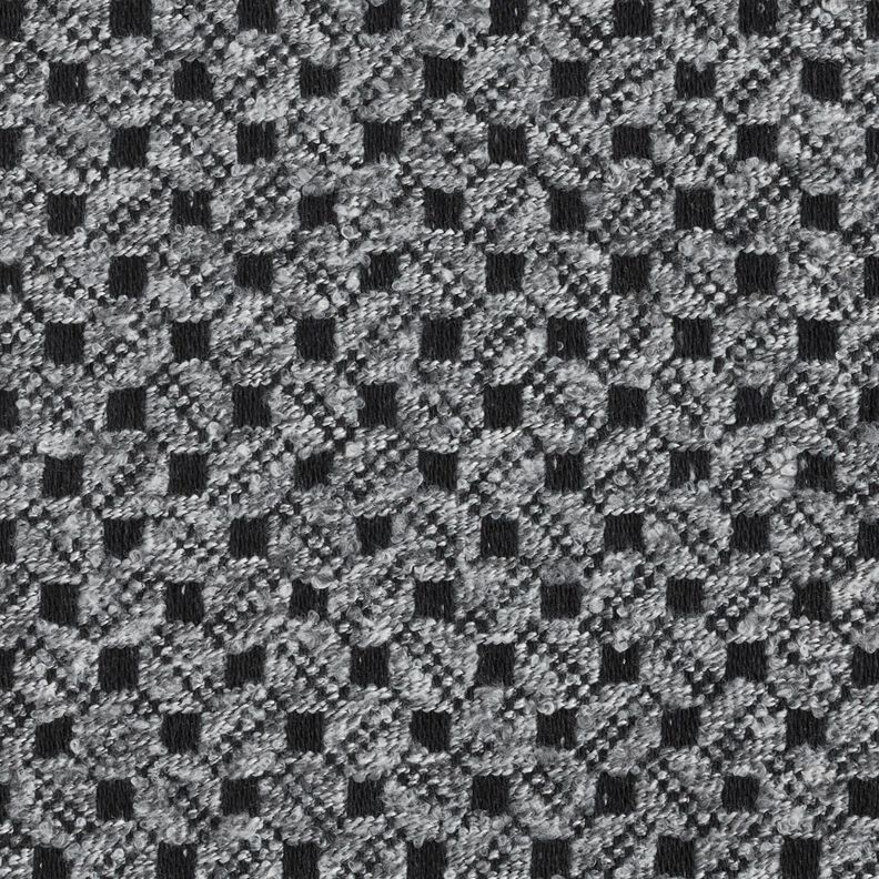 Tecido para sobretudos caixinhas – cinzento claro/preto,  image number 1