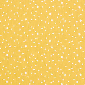 Popelina de algod&atilde;o Estrelas irregulares &ndash; mostarda, 