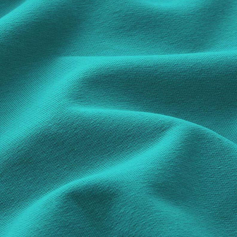 Sweat de algodão leve liso – verde esmeralda,  image number 4