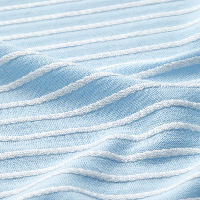 Malha fina Fita de cordão – azul claro/branco,  image number 2