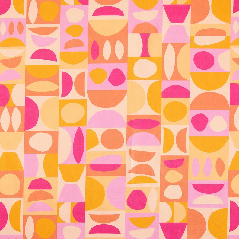 Tecido para decoração Meio linho Panamá Variações coloridas – amarelo claro/púrpura média,  image number 1