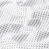 Popelina de algodão pintas pequenas – branco/preto,  thumbnail number 2