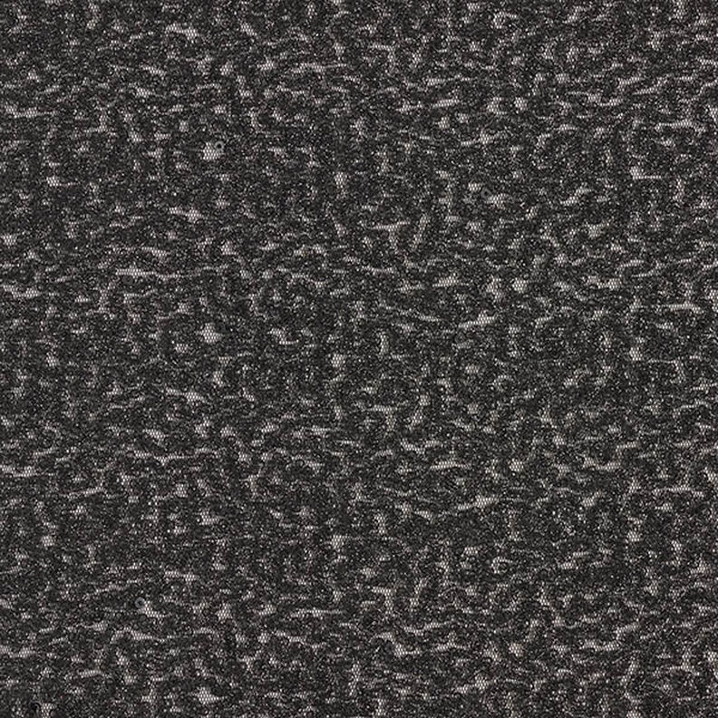 Tecido com lantejoulas Linhas serpenteadas – preto,  image number 1