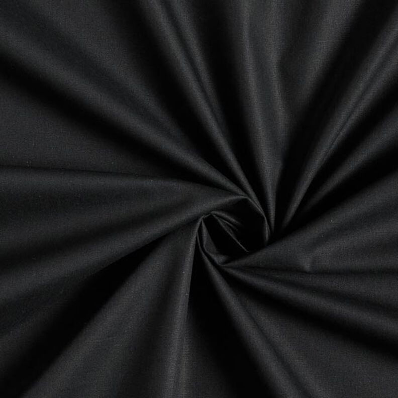 Popelina de algodão Liso – preto,  image number 1