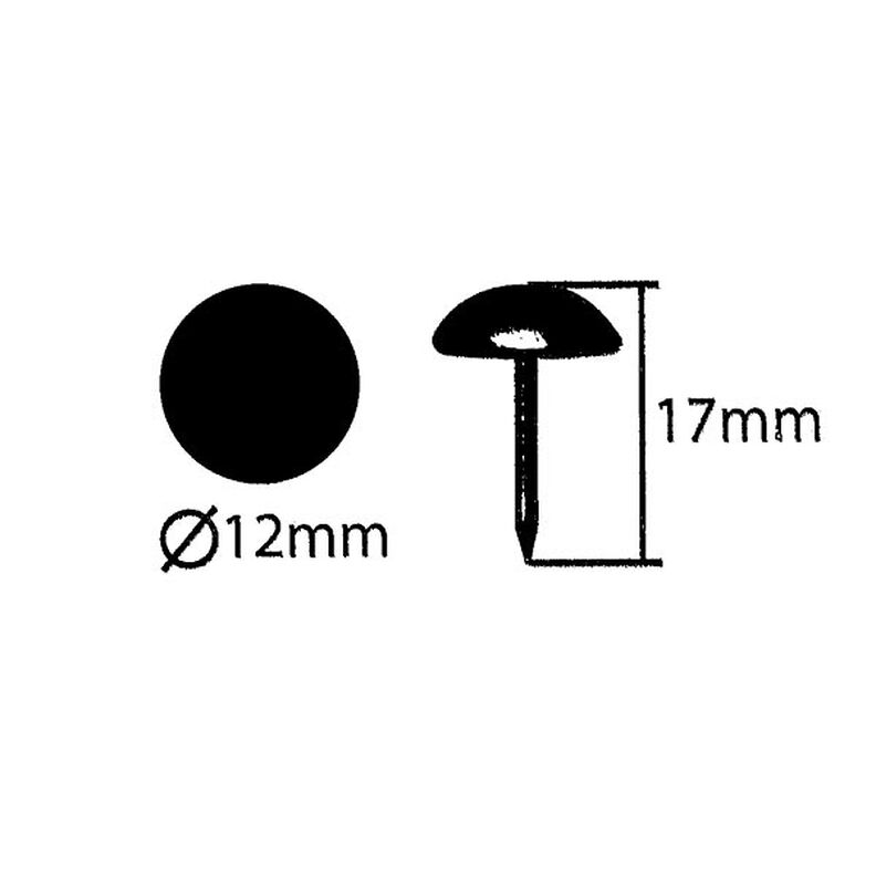 Pregos de estofador [ 17 mm | 50 Stk.] - antracite,  image number 3