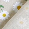 Tecido para decoração Meio linho Panamá Margaridas – natural/branco,  thumbnail number 4