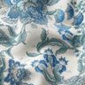 Tecido para decoração Lona Ornamentos florais orientais 280 cm – branco/azul,  thumbnail number 2