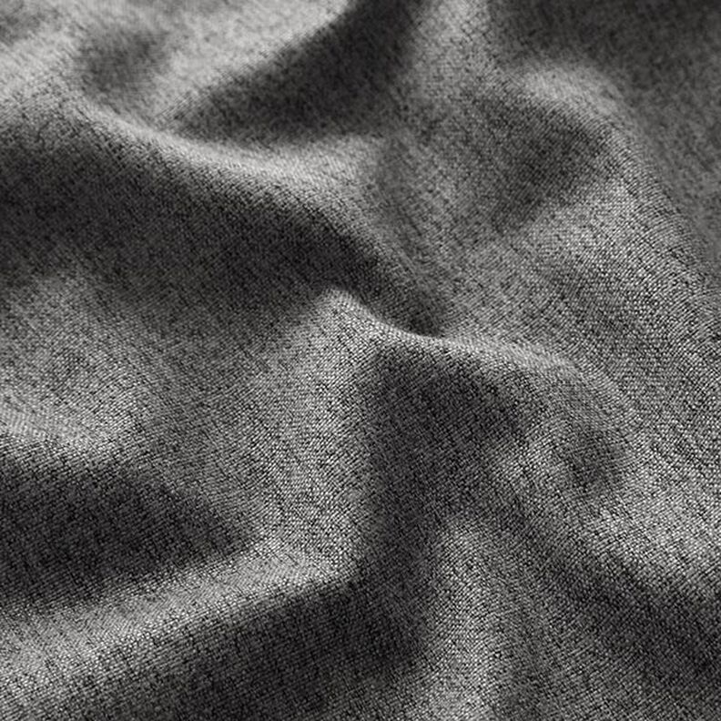 Tecido para estofos Melange fina – cinzento escuro,  image number 2
