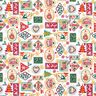 Tecido de algodão Popelina Imagens de Natal – branco/carmin,  thumbnail number 1