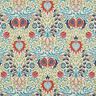 Tecido para decoração Gobelina Gavinha simétrica – bege claro/turquesa,  thumbnail number 1