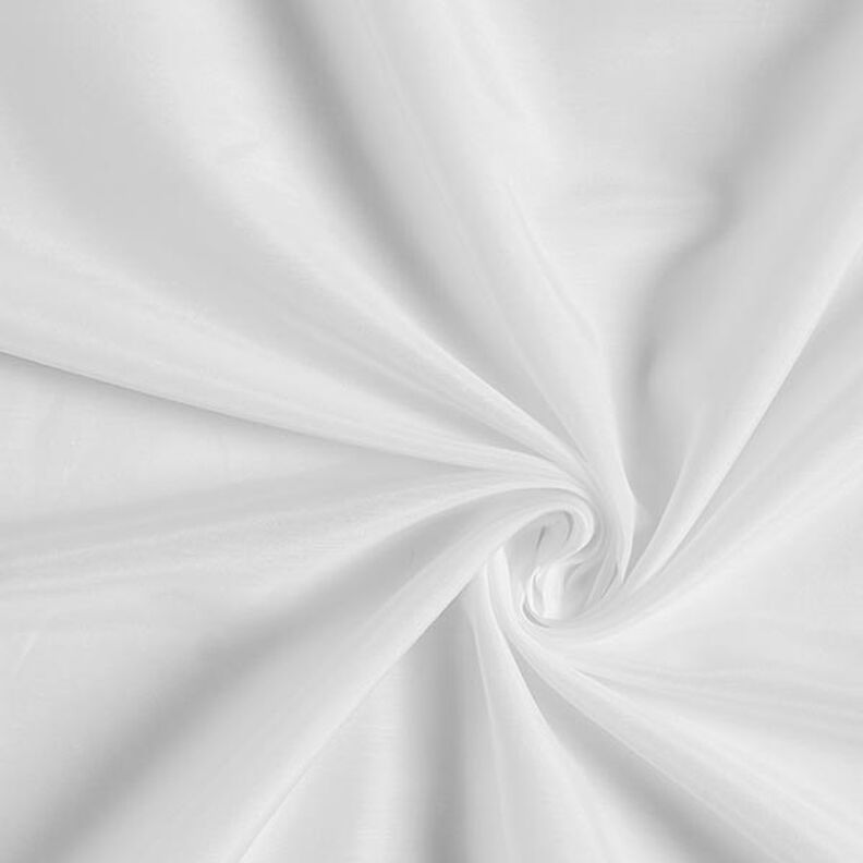 Tecido de algodão e seda super leve Voile – branco,  image number 1