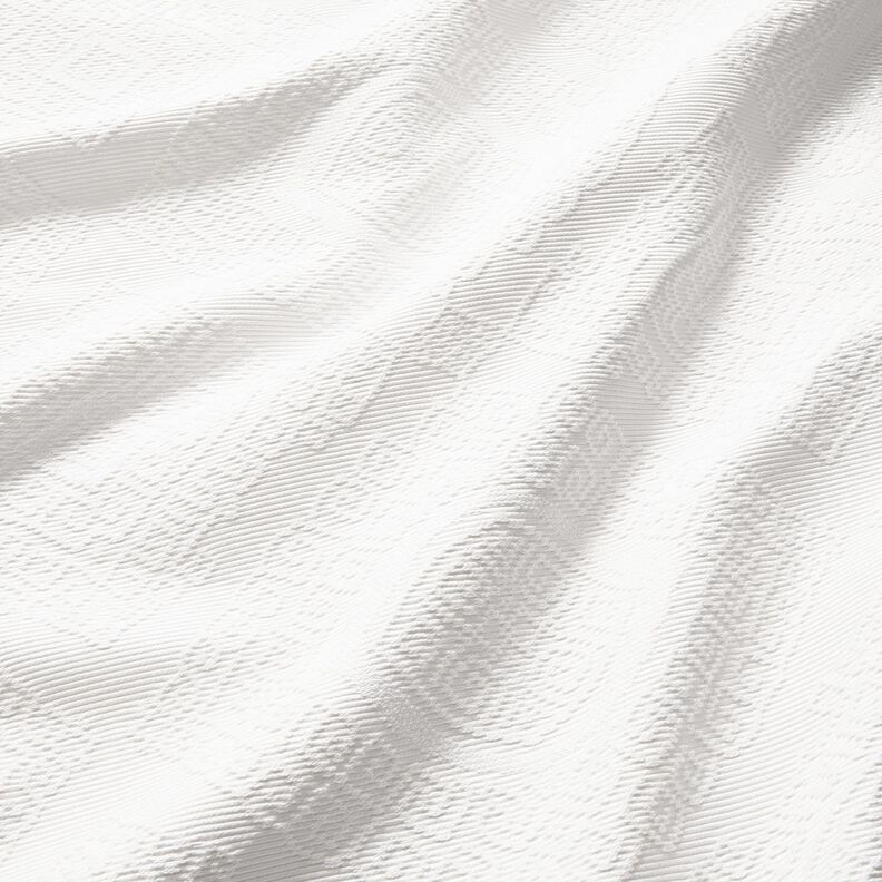 Tecido para decoração Jacquard Losangos decorativos 275 cm – branco,  image number 2