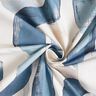 Tecido para decoração Meio linho Panamá Corrente abstrata – marfim/azul,  thumbnail number 3