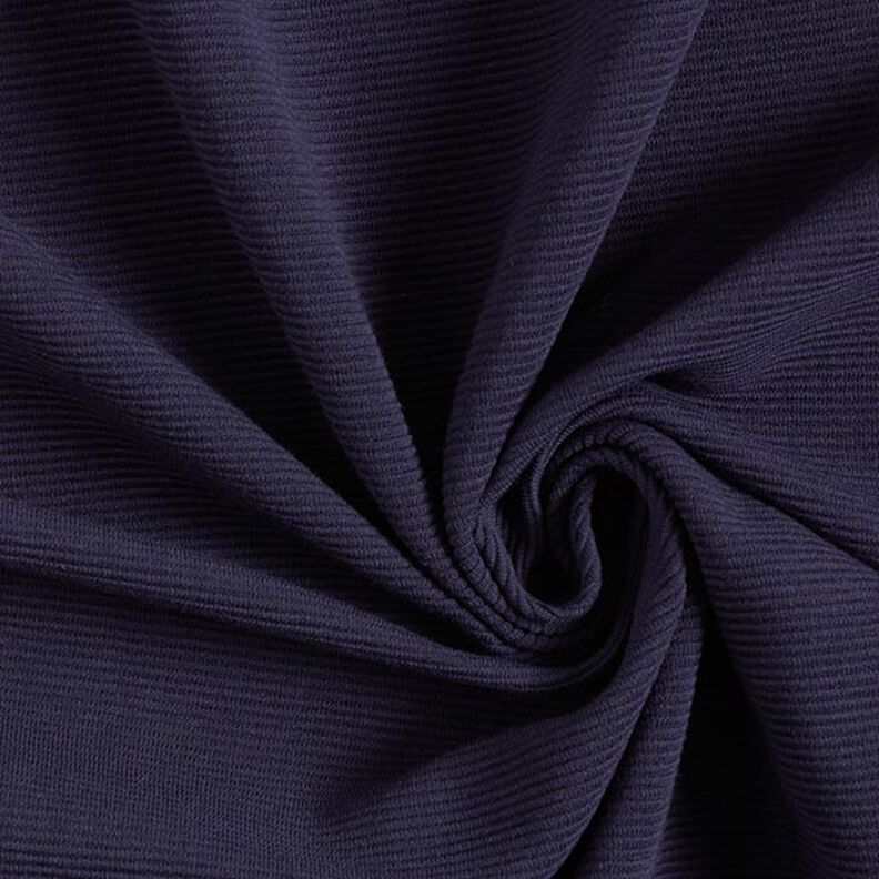 Jersey canelada Otomana lisa – azul-marinho,  image number 1