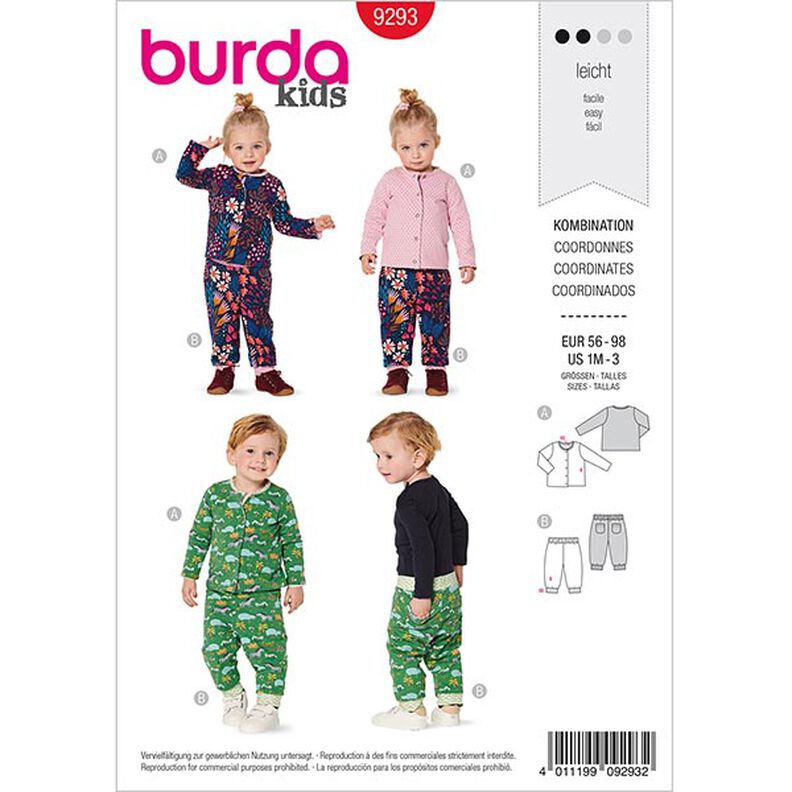 Kurtka, Burda 9293 | 56-98,  image number 1