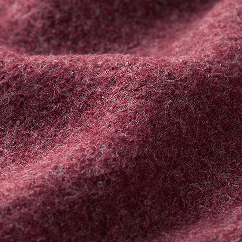 Lã grossa pisoada Melange – bordô,  image number 2