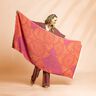 Moda de praia Toalha estilo hammam Ornamentos Jacquard – vermelho/laranja-pêssego,  thumbnail number 5
