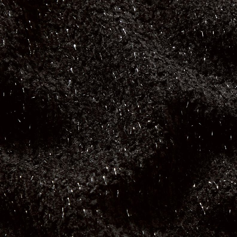 Chenille Malha Jacquard Brilho – preto/prata antiga metálica,  image number 2