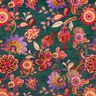 Veludo para decoração Gavinha floral – pinheiro azul/rosé,  thumbnail number 1