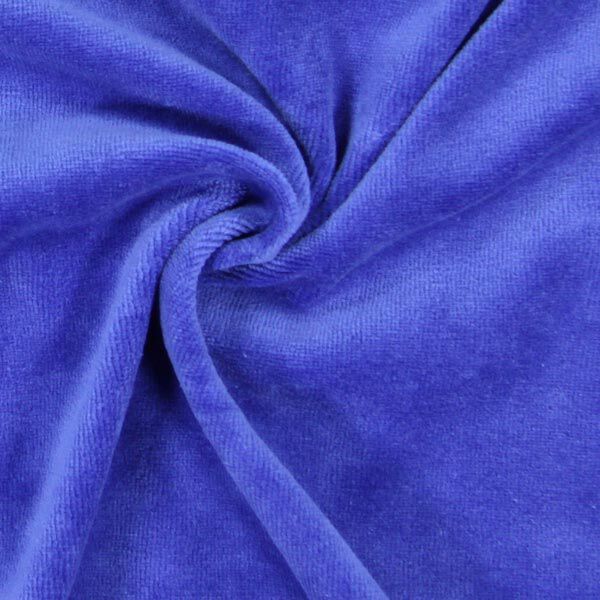 Tecido aveludado Nicki Liso – azul real,  image number 2